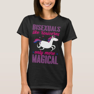T-shirt Bisexuels comme les licornes mais plus magique Bis