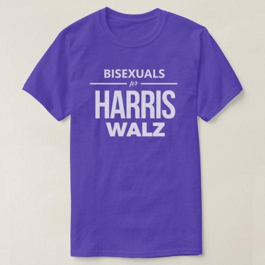 T-shirt Bisexuels pour Harris Walz (Design devant)