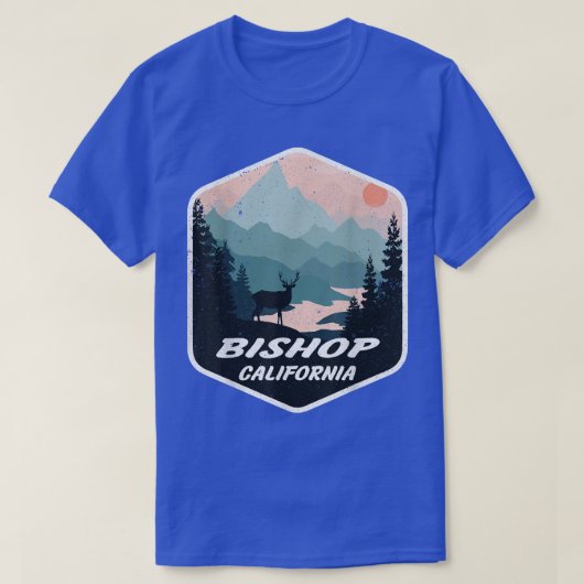 T-shirt Bishop California CA Mountains Randonnée Randonnée (Design devant)