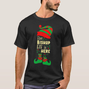 T-shirt Bishop Elf Noël Correspondant à la Famille de Noël