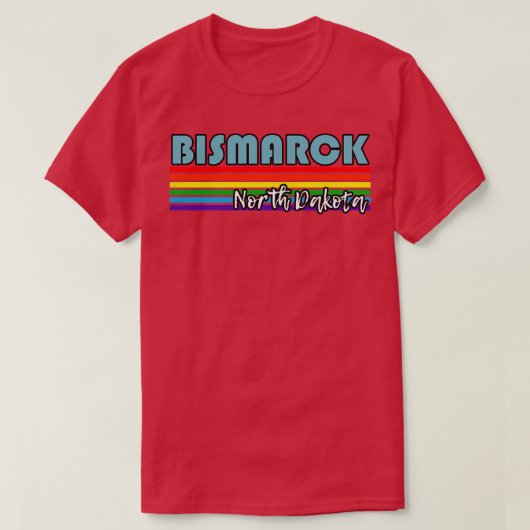 T-shirt Bismarck North Dakota Pride Bismarck LGBT Cadeau L (Design devant)