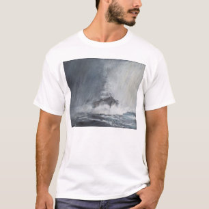 T-shirt Bismarck par des rideaux du verglas de pluie