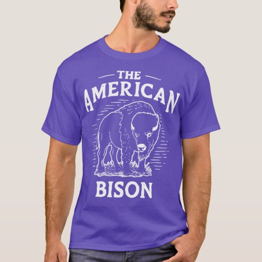 T-shirt Bison américain 2 (Devant)