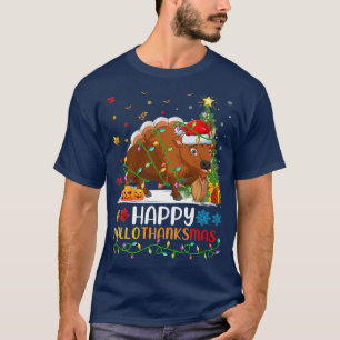 T-shirt Bison Amoureux des animaux Funny Happy Bison Hello
