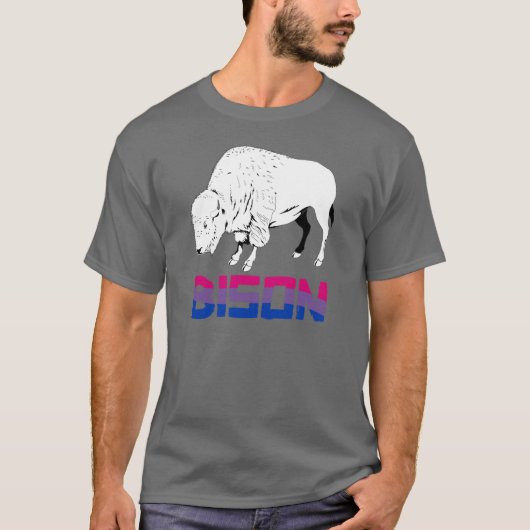T-shirt Bison bisexuel (Devant)