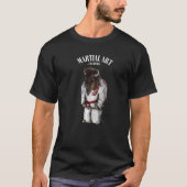T-shirt Bison Bull Judo Karate Master En Judogi Blanc (Devant)