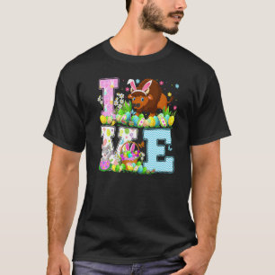 T-shirt Bison Chasse aux oeufs de Pâques Amour amusant Bis
