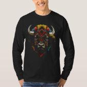 T-shirt Bison colourful - art animals zoo artwork bison (Devant)