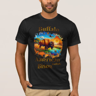 T-shirt Bison de Buffalo américain