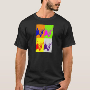 T-shirt Bison de Buffalo Art Pop de 4 couleurs