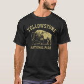 T-shirt Bison du parc national de Yellowstone (Devant)