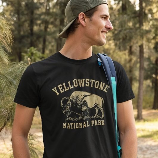 T-shirt Bison du parc national de Yellowstone