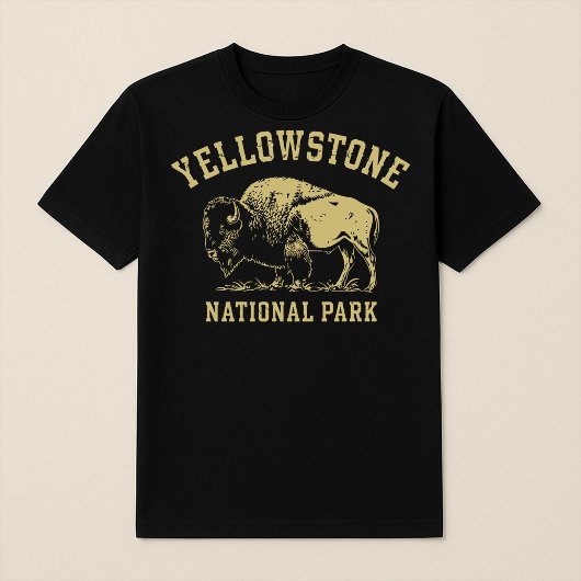 T-shirt Bison du parc national de Yellowstone