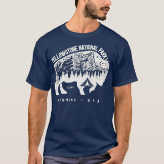 T-shirt Bison du parc national de Yellowstone