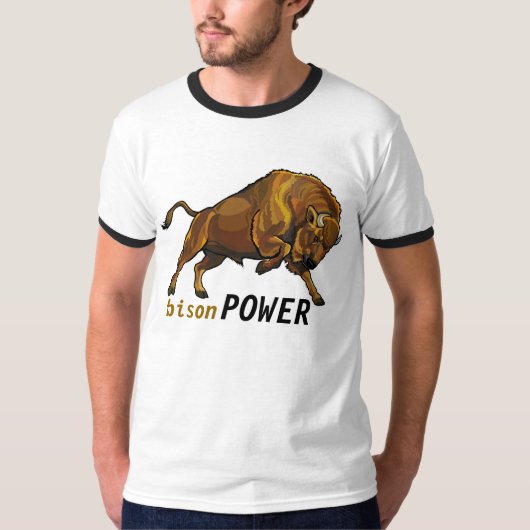 T-shirt bison européen (Devant)