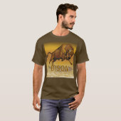 T-shirt bison européen (Devant entier)