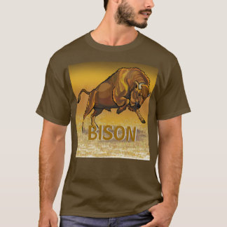 T-shirt bison européen