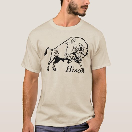 T-shirt bison européen (Devant)