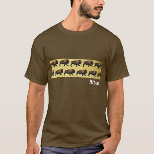 T-shirt Bison galopant (Devant)