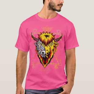 T-shirt Bison mécanique métallique Imaginaire