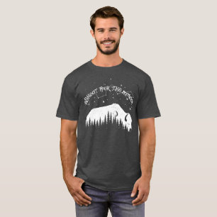 T-shirt Bison Moon Wood Stars Dream Big Trekking Travel