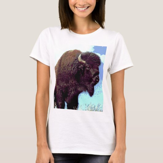 T-shirt Bison Pop Art (Devant)