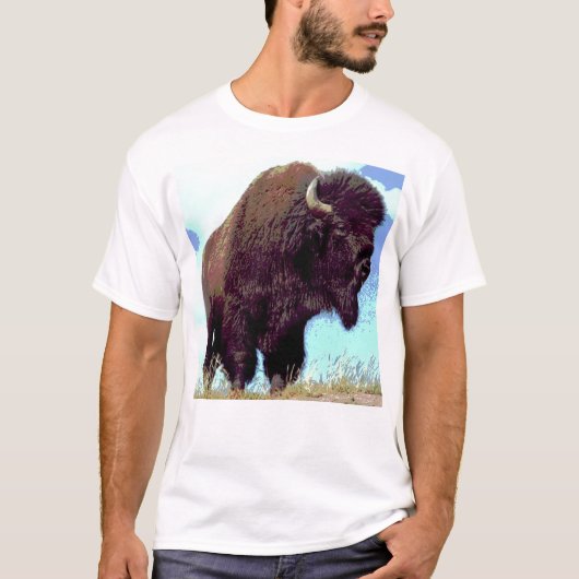 T-shirt Bison Pop Art (Devant)