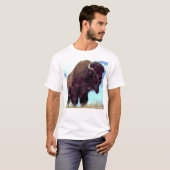 T-shirt Bison Pop Art (Devant entier)