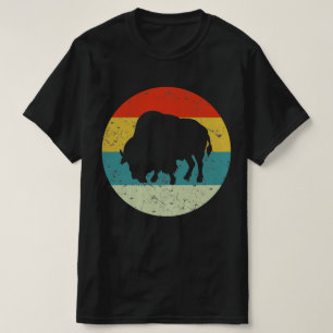 T-shirt bison rétro vintage les années 70 cadeau silhouett