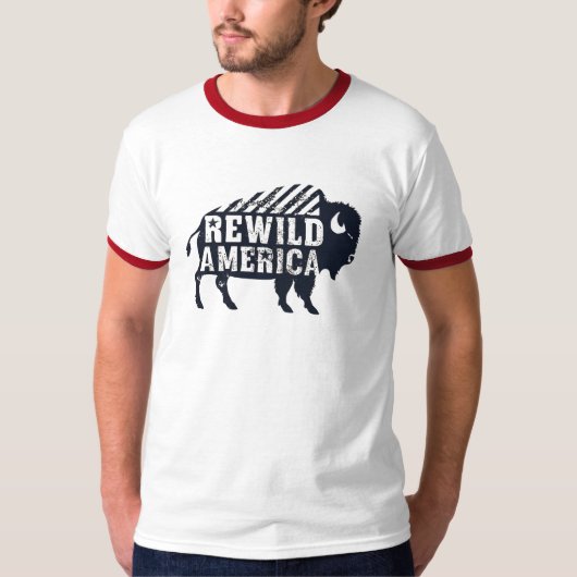 T-shirt Bison ReWild America (Devant)