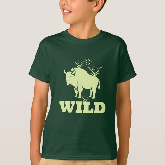 T-shirt Bison sauvage (Devant)
