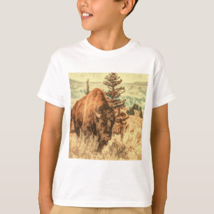T-shirt Bison sauvage des bois
