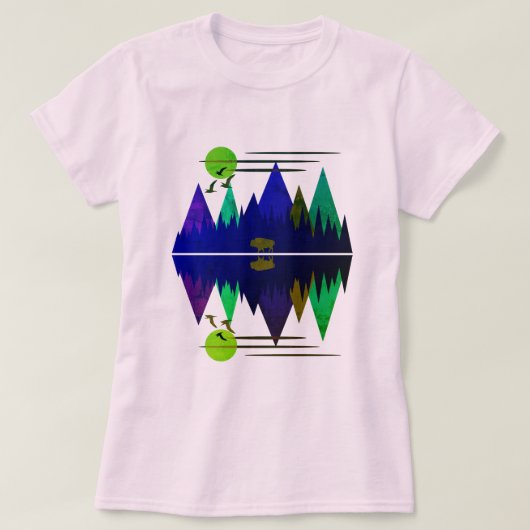 T-shirt Bison Solitaire #2 (Design devant)