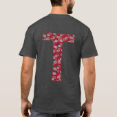 t-shirt Bisous Lettre T (Dos)