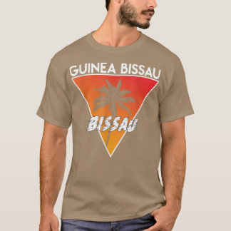 T-shirt bissau de guinée aux couleurs soleil