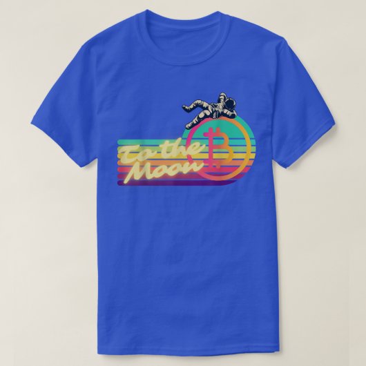 T-shirt Bitcoin À La Lune Astronaut Vêtements Crypto Inves (Design devant)