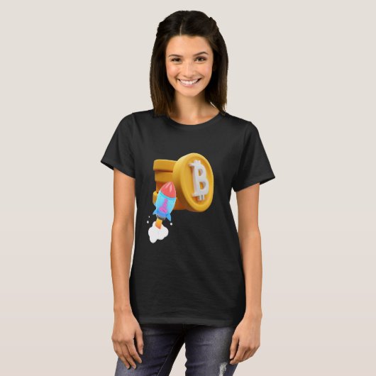 T-shirt Bitcoin À La Lune Hôtel Wagmi Btfd Nft Crypto Exc (Devant entier)