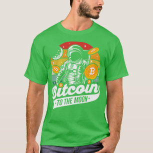 T-shirt Bitcoin à l'astronaute de lune Crypto Hodl