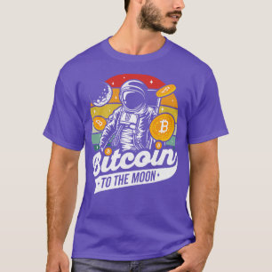 T-shirt Bitcoin à l'astronaute de lune Crypto Hodl