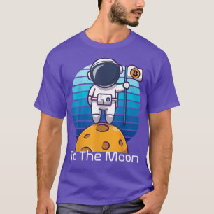 T-shirt Bitcoin à l'astronaute Moon Hodl NFT DeFi Crypto