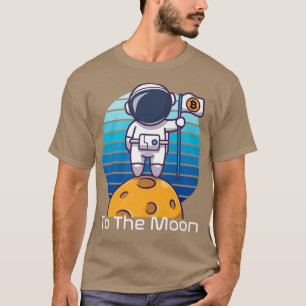 T-shirt Bitcoin à l'astronaute Moon Hodl NFT DeFi Crypto
