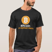 T-shirt Bitcoin Accepted Here (Devant)