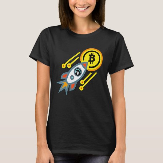 T-shirt Bitcoin Ape À La Lune Crypto Btc Trading (Devant)
