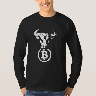 T-shirt Bitcoin Btc Crypto Bulles Animal Devise Blockchai