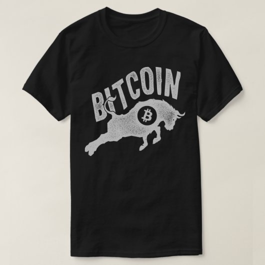 T-shirt Bitcoin Bull BTC Crypto Devise Traders Blockchai (Design devant)