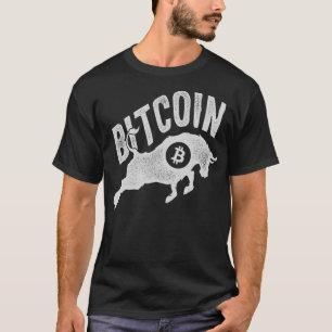 T-shirt Bitcoin Bull BTC Crypto Devise Traders Blockchai