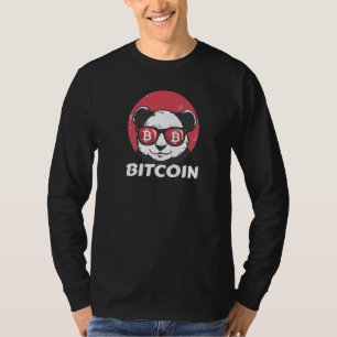 T-shirt Bitcoin cristal mignon Panda lunettes de soleil Re