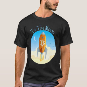 T-shirt Bitcoin Crypto à la lune NFT Blockchain Cryptocu