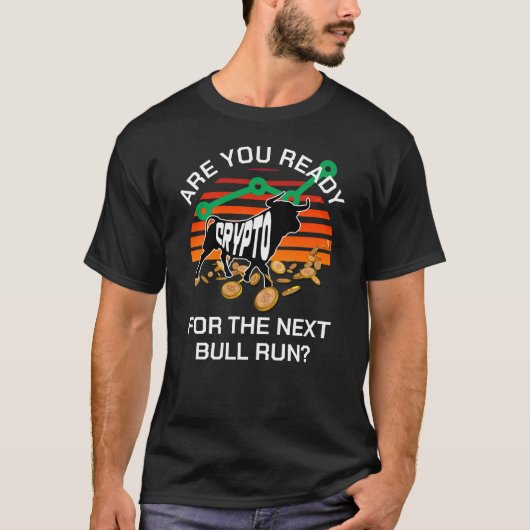 T-shirt Bitcoin CRYPTO BULL EXÉCUTÉ (Devant)