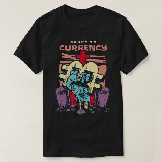 T-shirt Bitcoin & Crypto Crypto en devise (Design devant)
